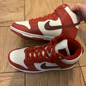 Red and White Nikes